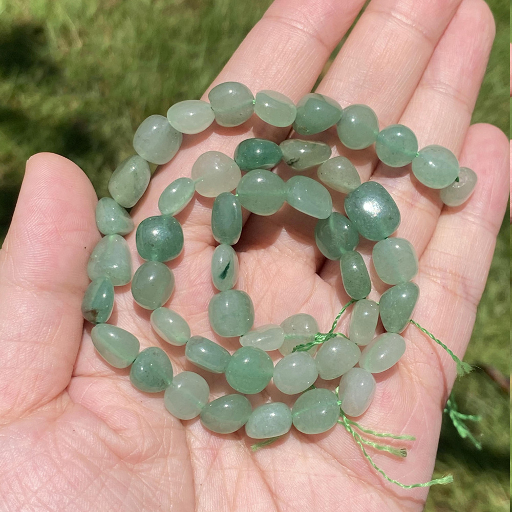 8-10mm shaped green aventurine
