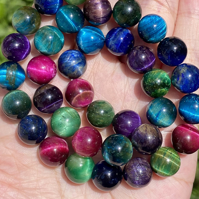 Colorful starry Tiger Eye