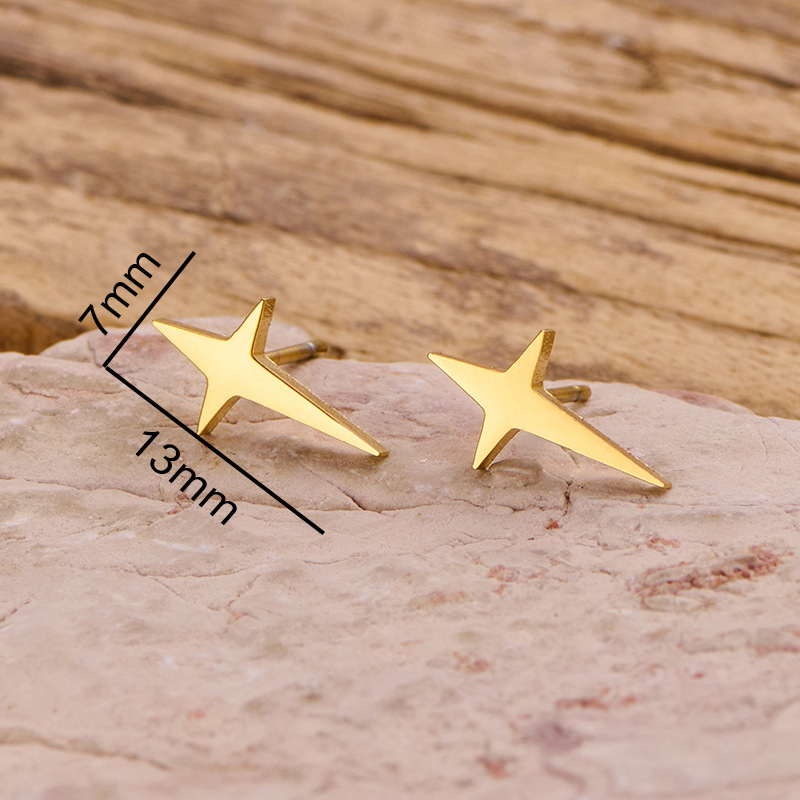 Four pointed star gold