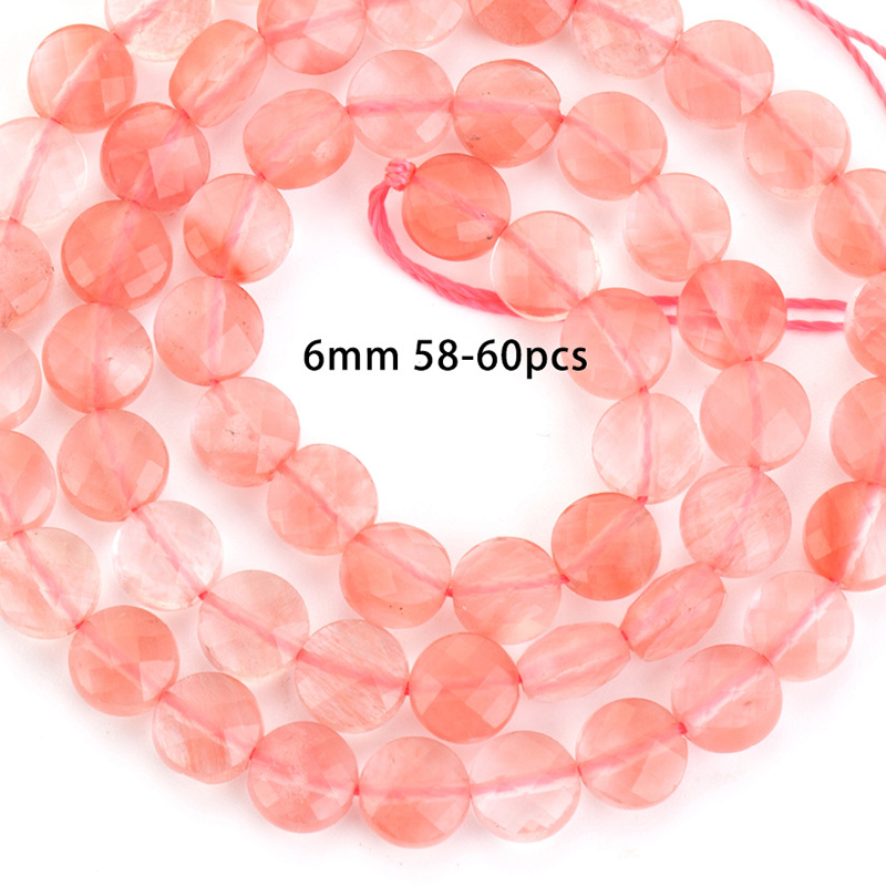 6mm cut round cake watermelon red