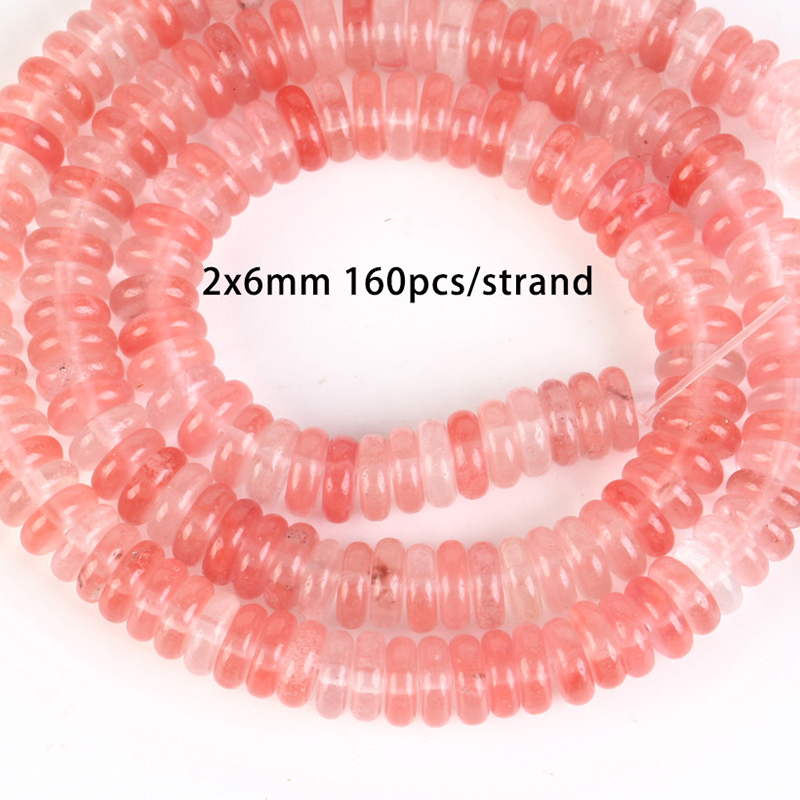 2x6mm disc watermelon red