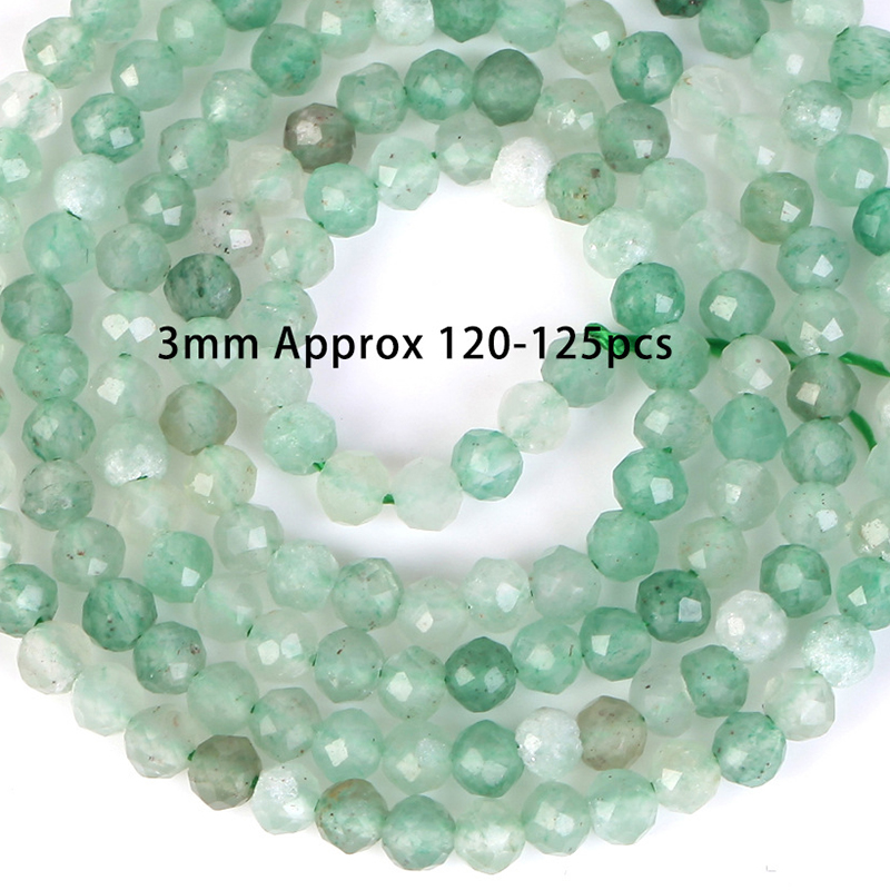 3mm hard drive sectioned green aventurine