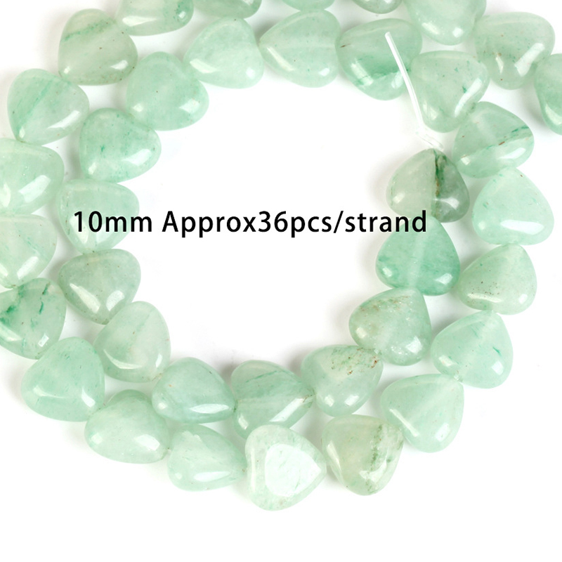 10mm love green aventurine