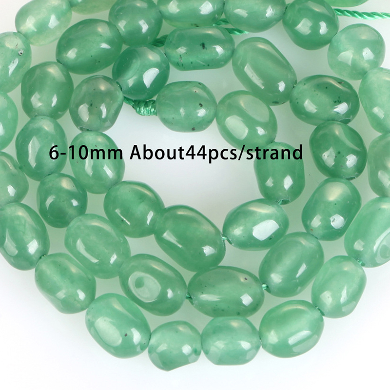 6-10mm conformable green aventurine chalcedony