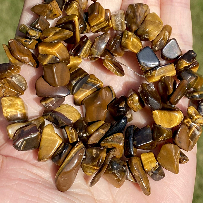 Yellow Tiger Eye Gravel 5-8mm