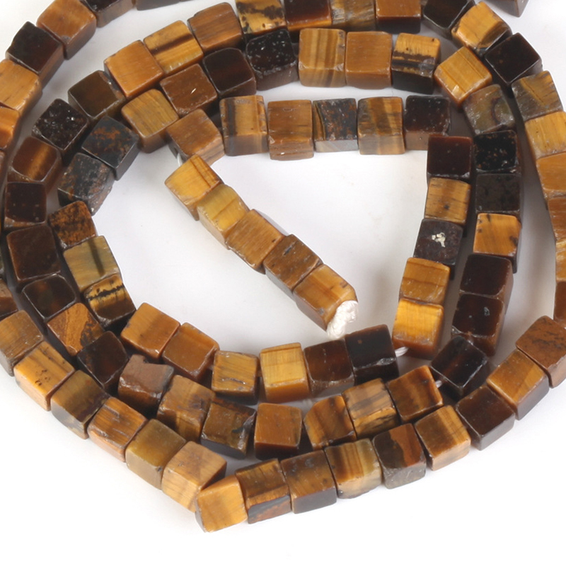 3x3mm square yellow Tiger Eye