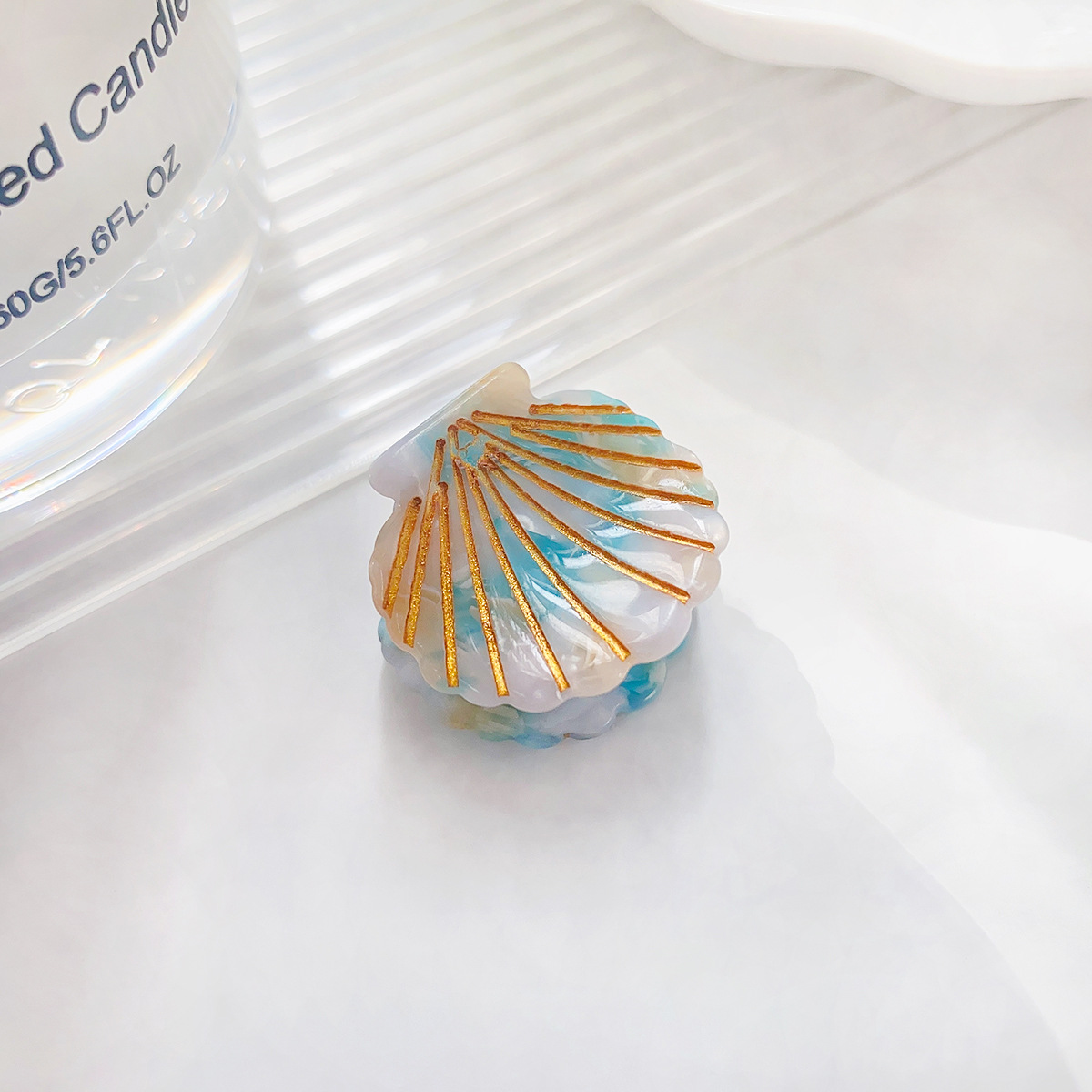 Sky blue floral 2.5cm