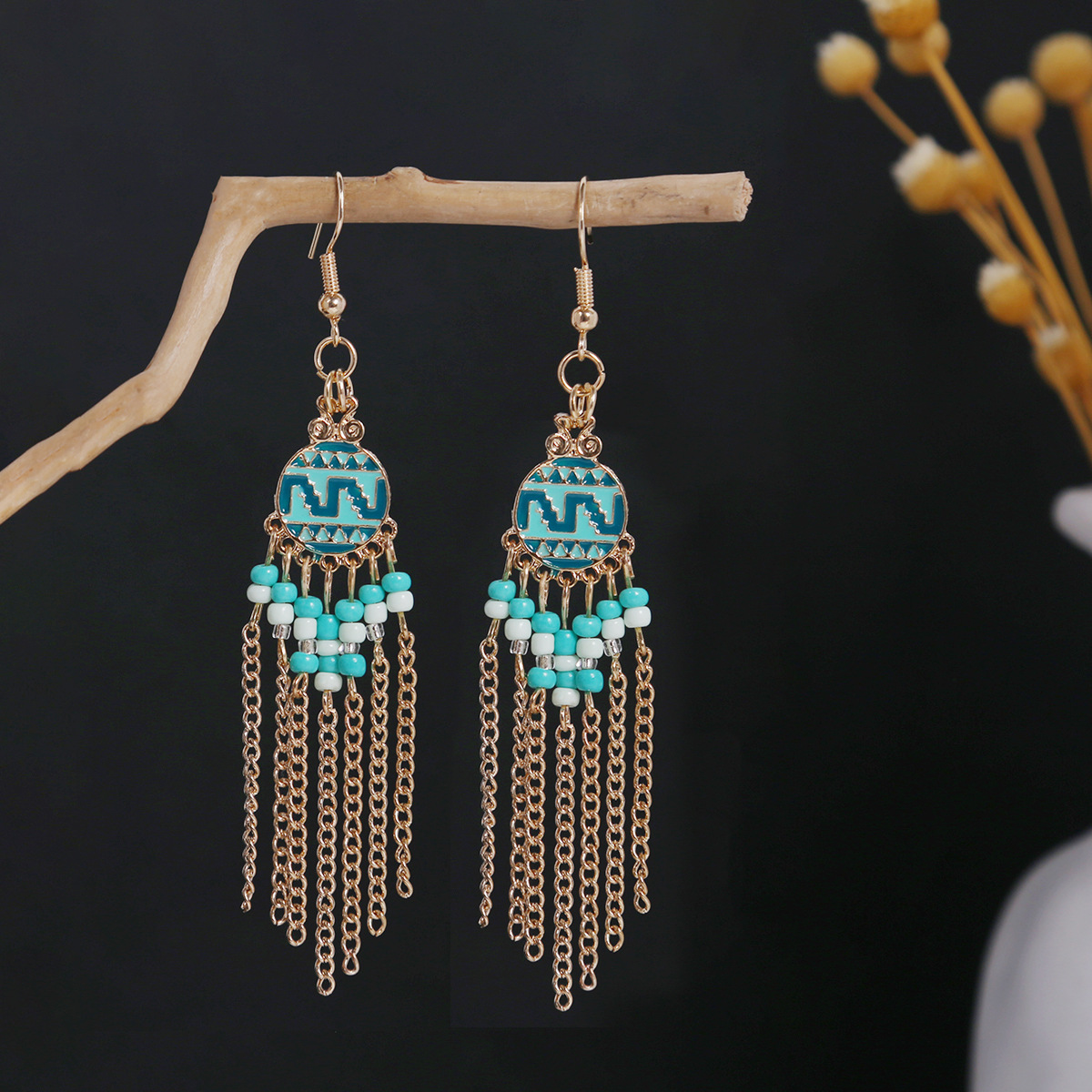 E6165-2/Blue {Gold Chain}