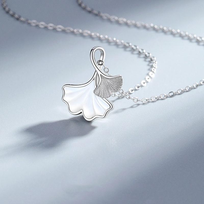 Sansheng Lucky Necklace-White Gold