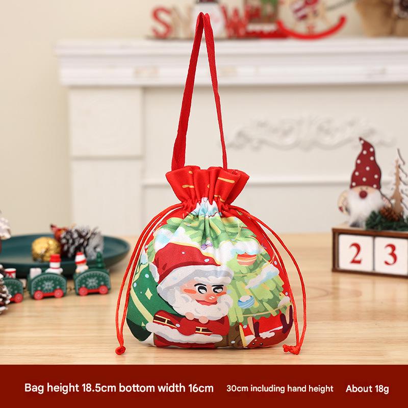 Flannel cartoon apple bag for the elderly