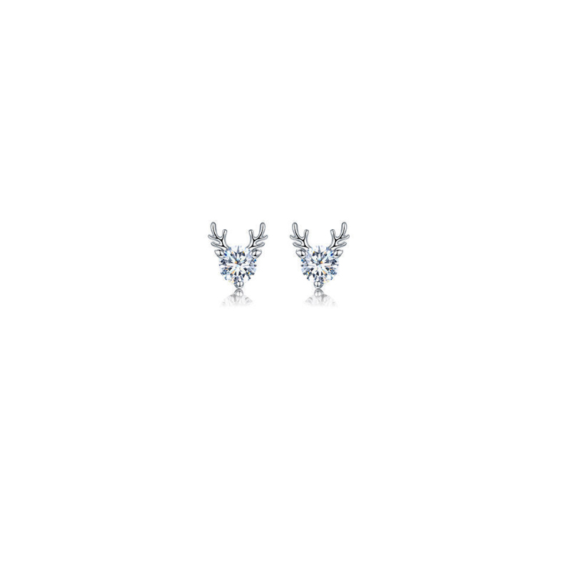 white earring stud