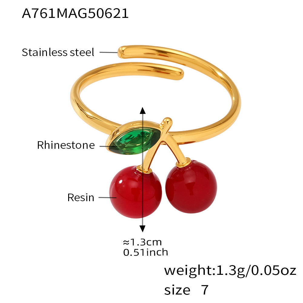 A761-gold cherry ring