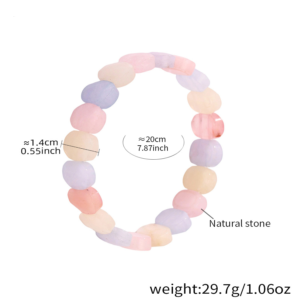 E656-pink mixed color bracelet