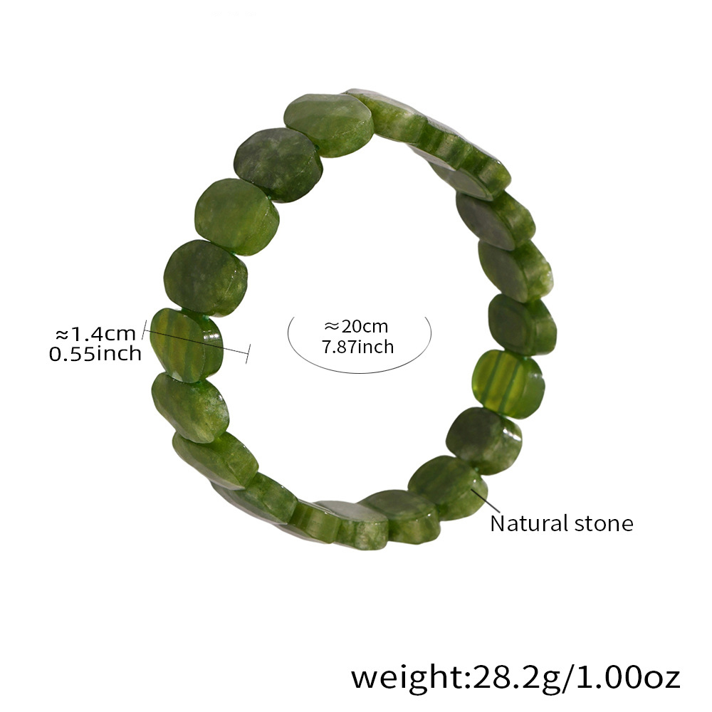 E656-dark green bracelet