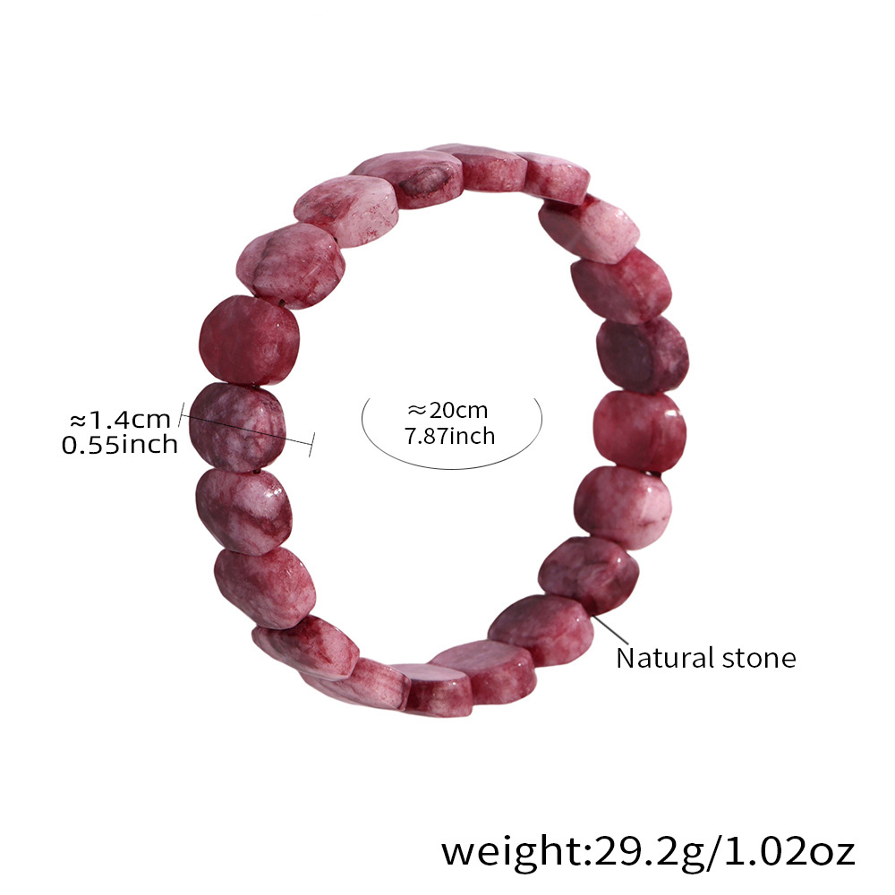 E656-dark rose bracelet