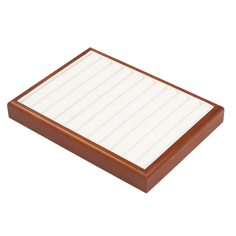 Brown ring plate rice white velvet
