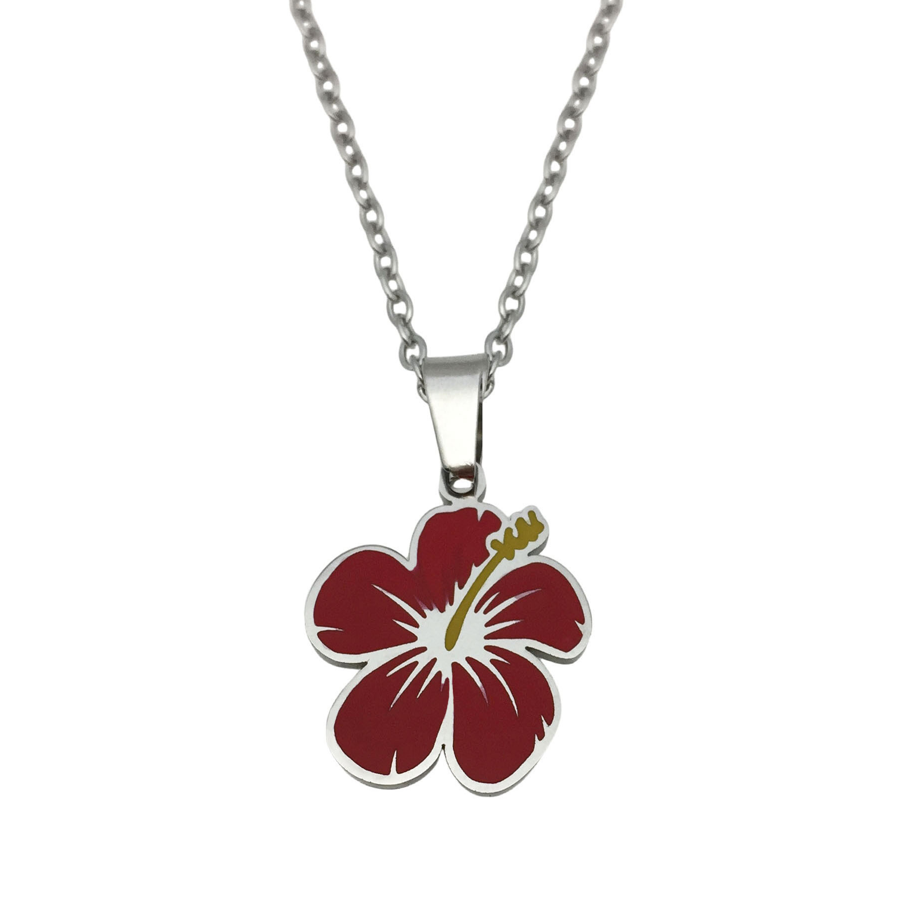 Steel color necklace