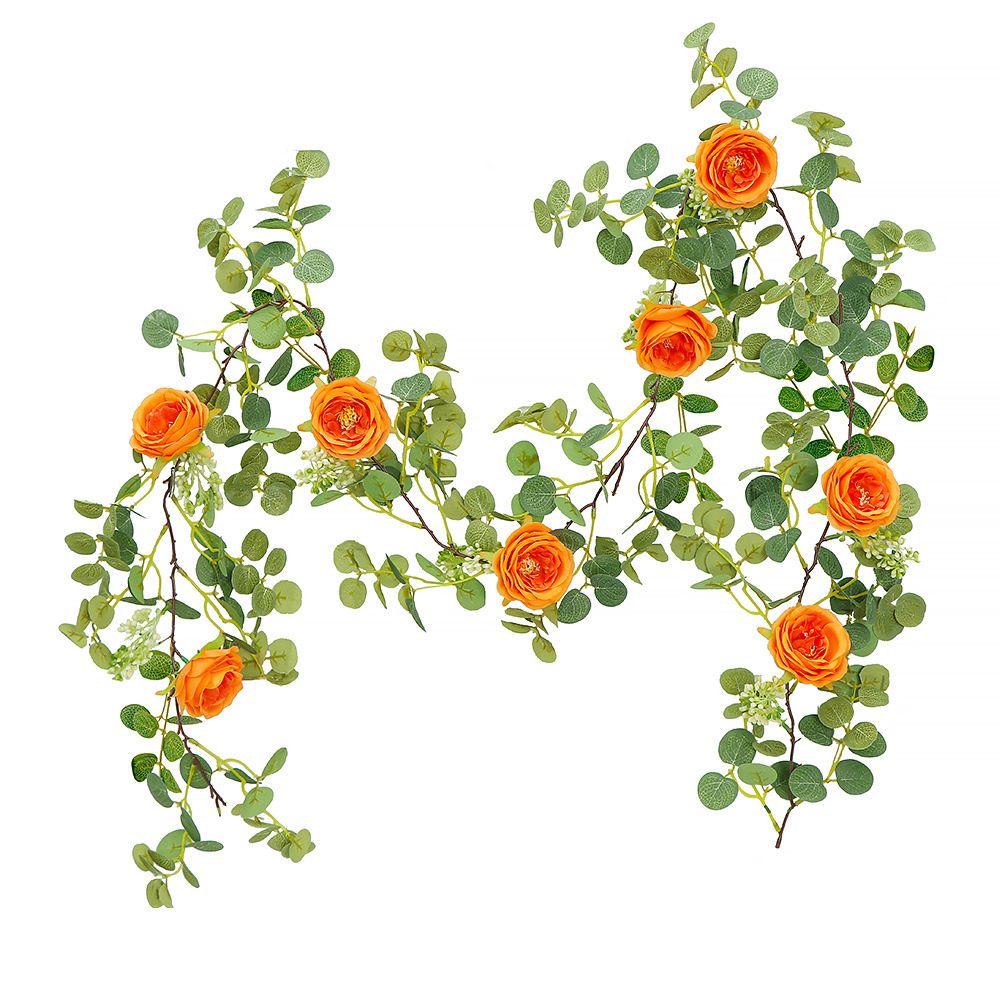 Money Leaf Flower Vine Orange