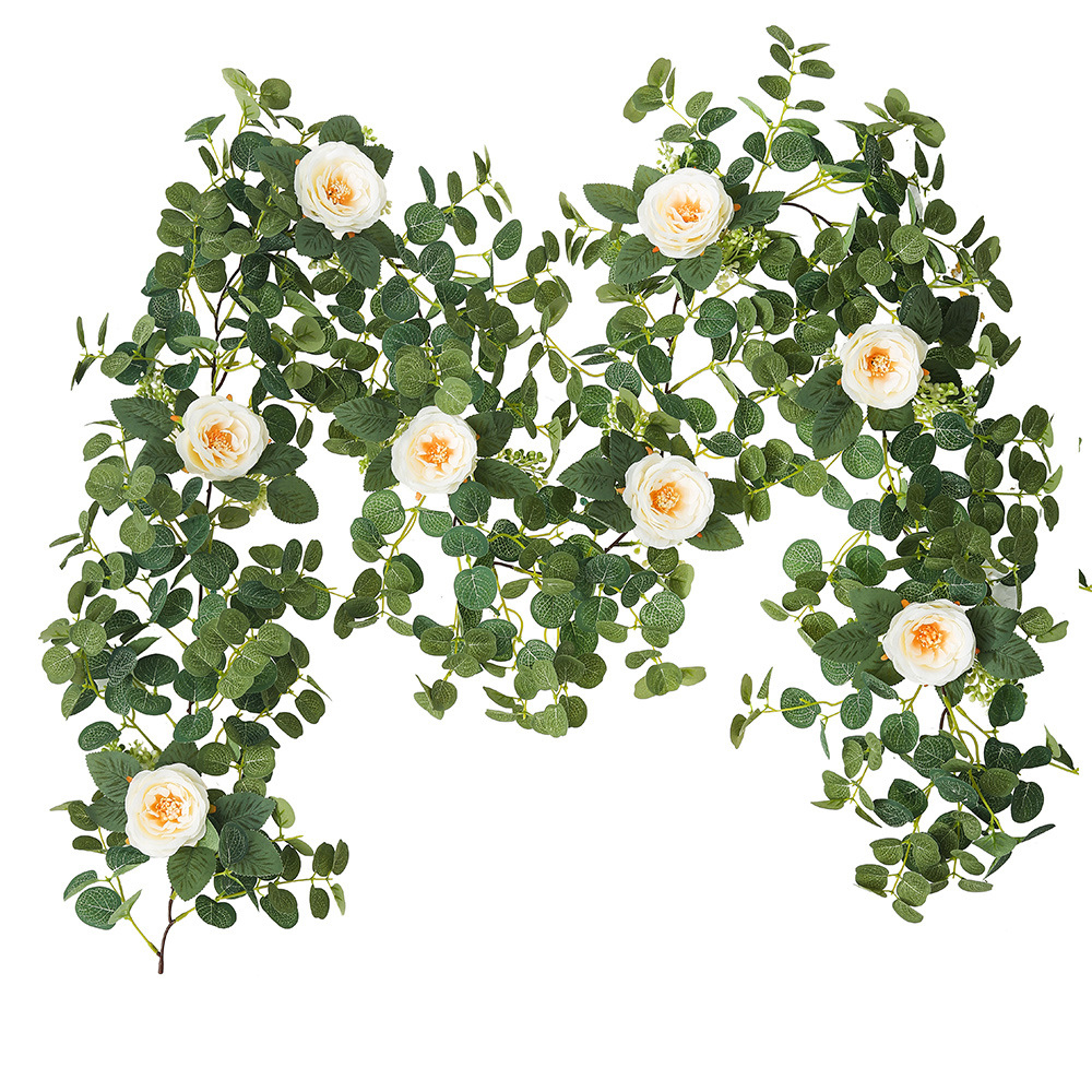 Money Leaf Flower Vine Encrypted Champagne