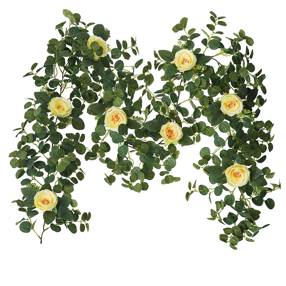 money leaf flower vine encryption white elephant yellow