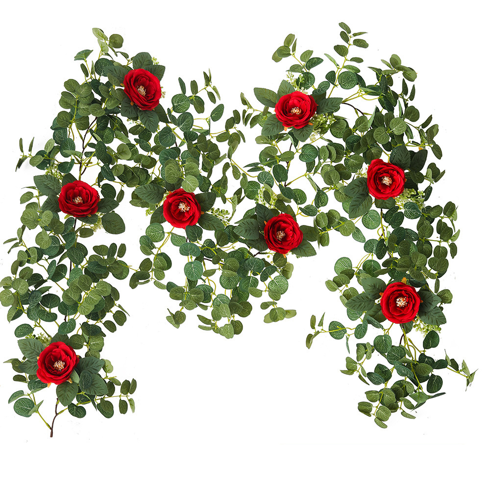 Money Leaf Flower Vine Encryption Red