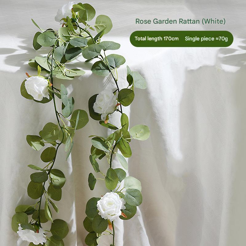 rose garden rattan white