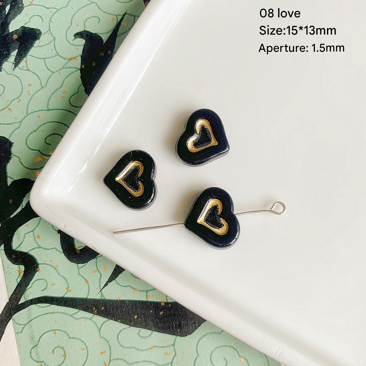 08 black gold Love Heart (1)