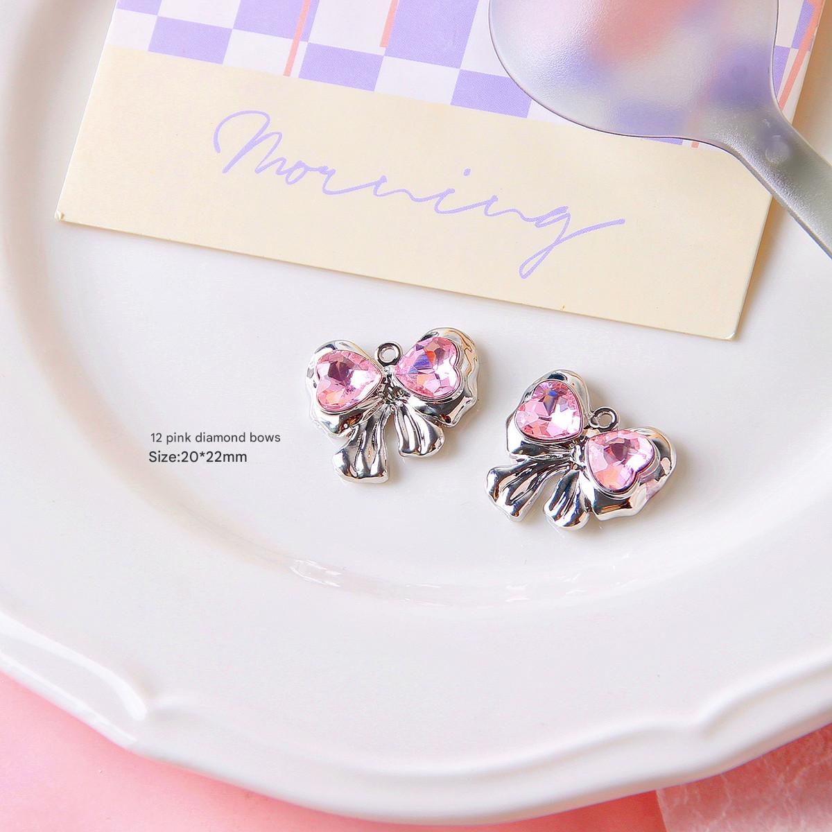 12 pink diamond bows (1)