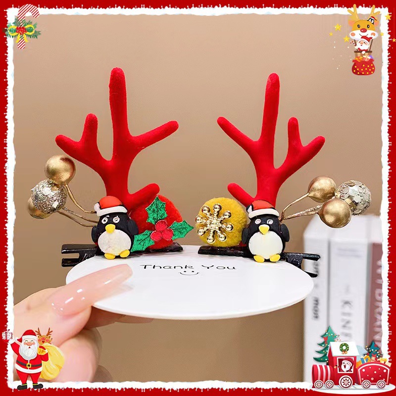 15# Christmas Penguin Red Antlers