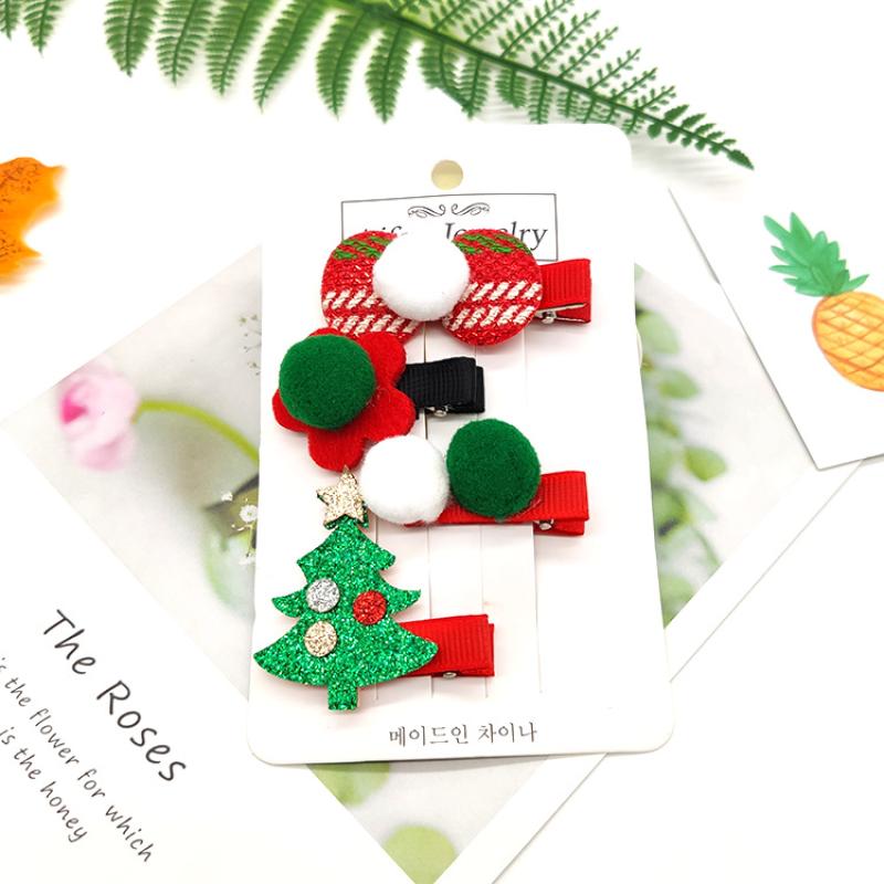 8# small wooden Christmas tree four-piece set