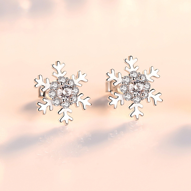 Snowflake earrings (Platinum)