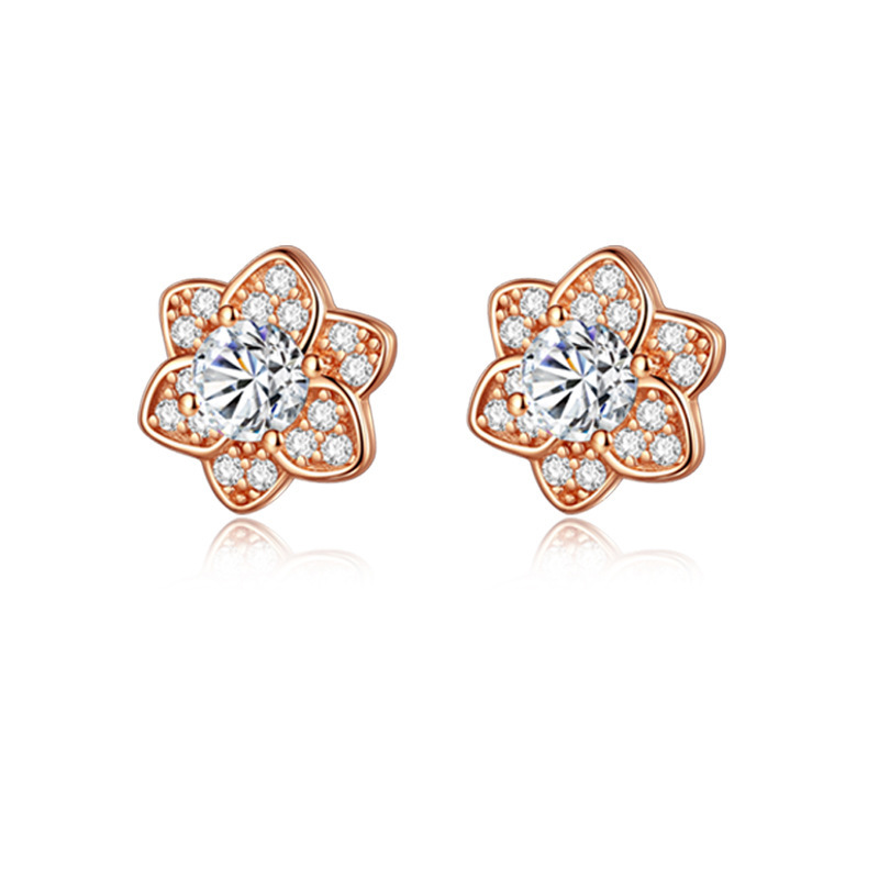 Cherry blossom earrings (Rose Gold)