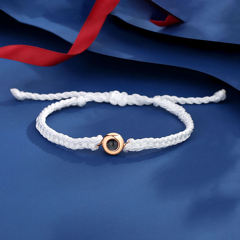 White rope   Rose Gold
