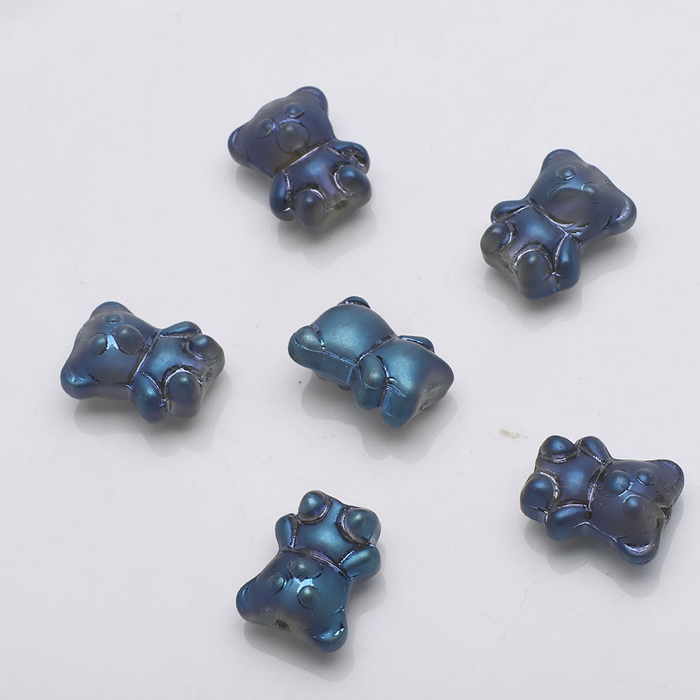 Frosted ink blue plated