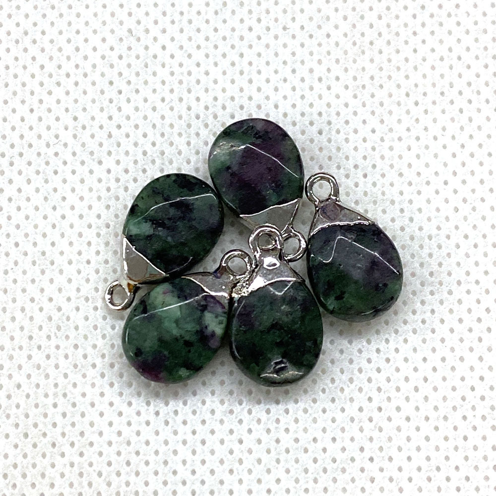 Ruby in Zoisite silver