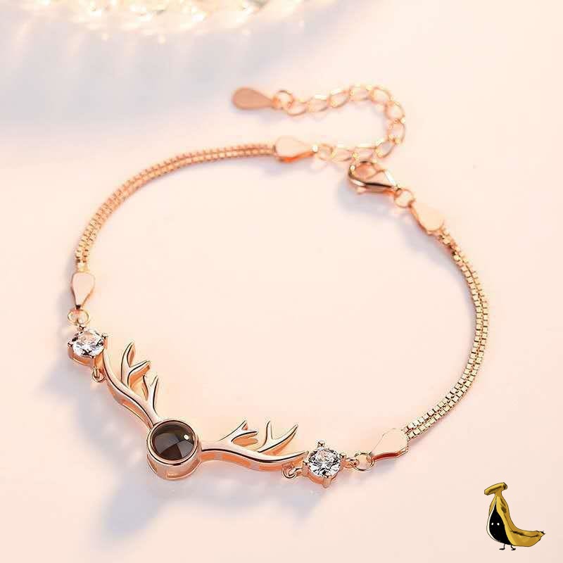 A deer bracelet [rose gold]]