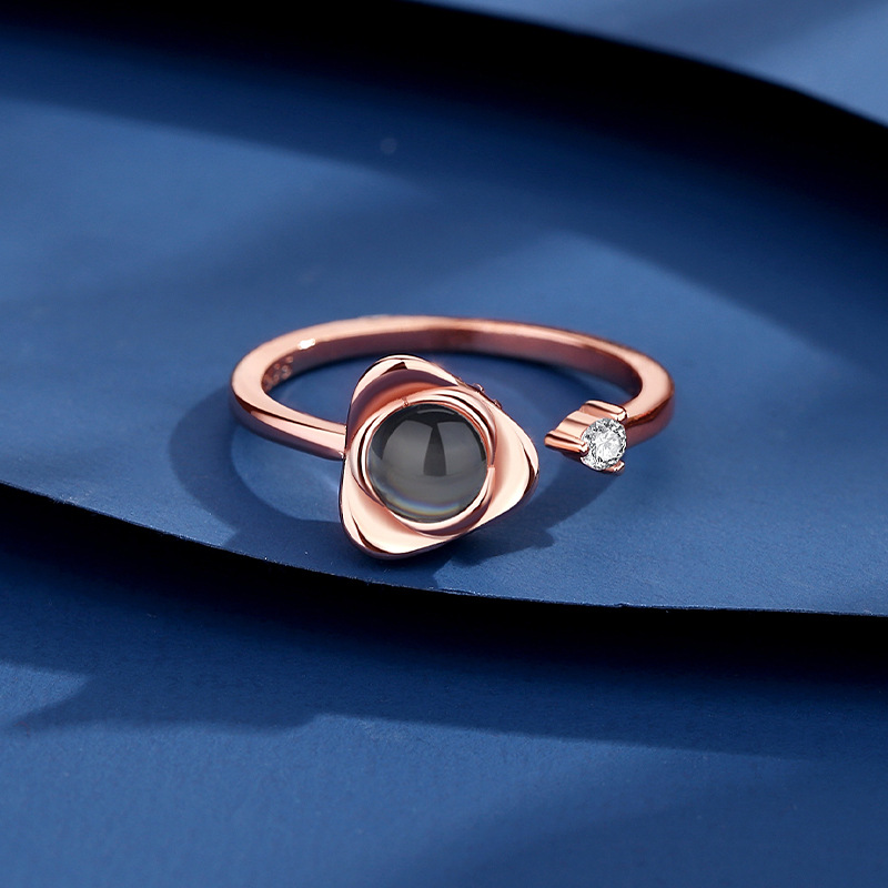 Rose projection ring [rose gold]]