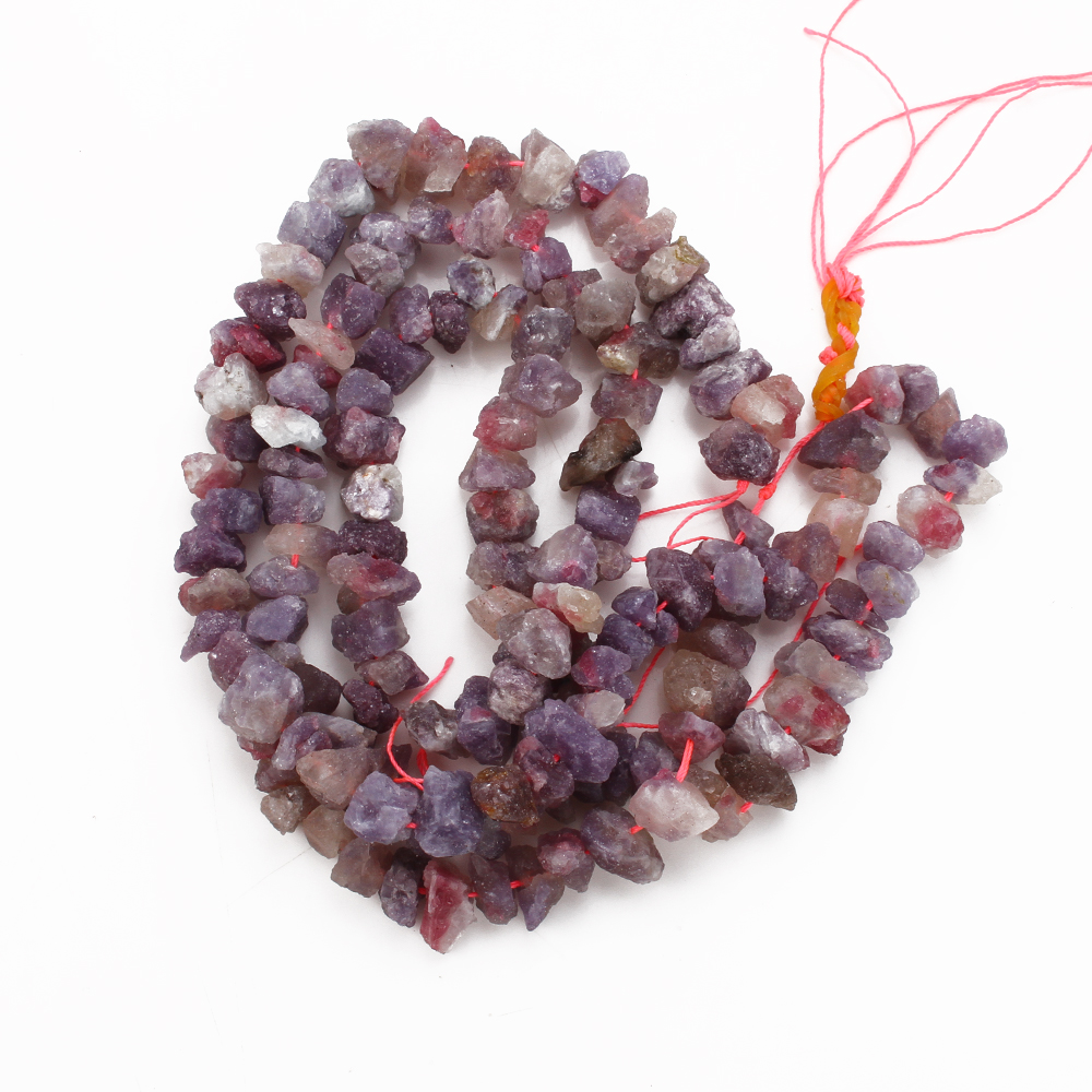 4 # 12-16x5-9mm large Tourmaline Ore, about 60 beads/strand
