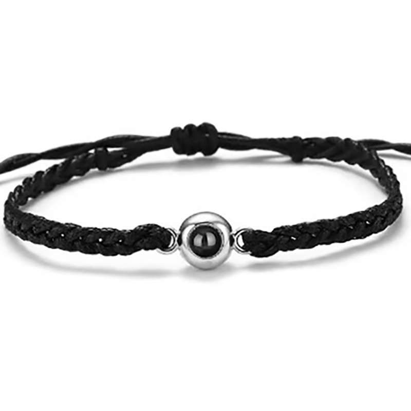 Black rope white gold