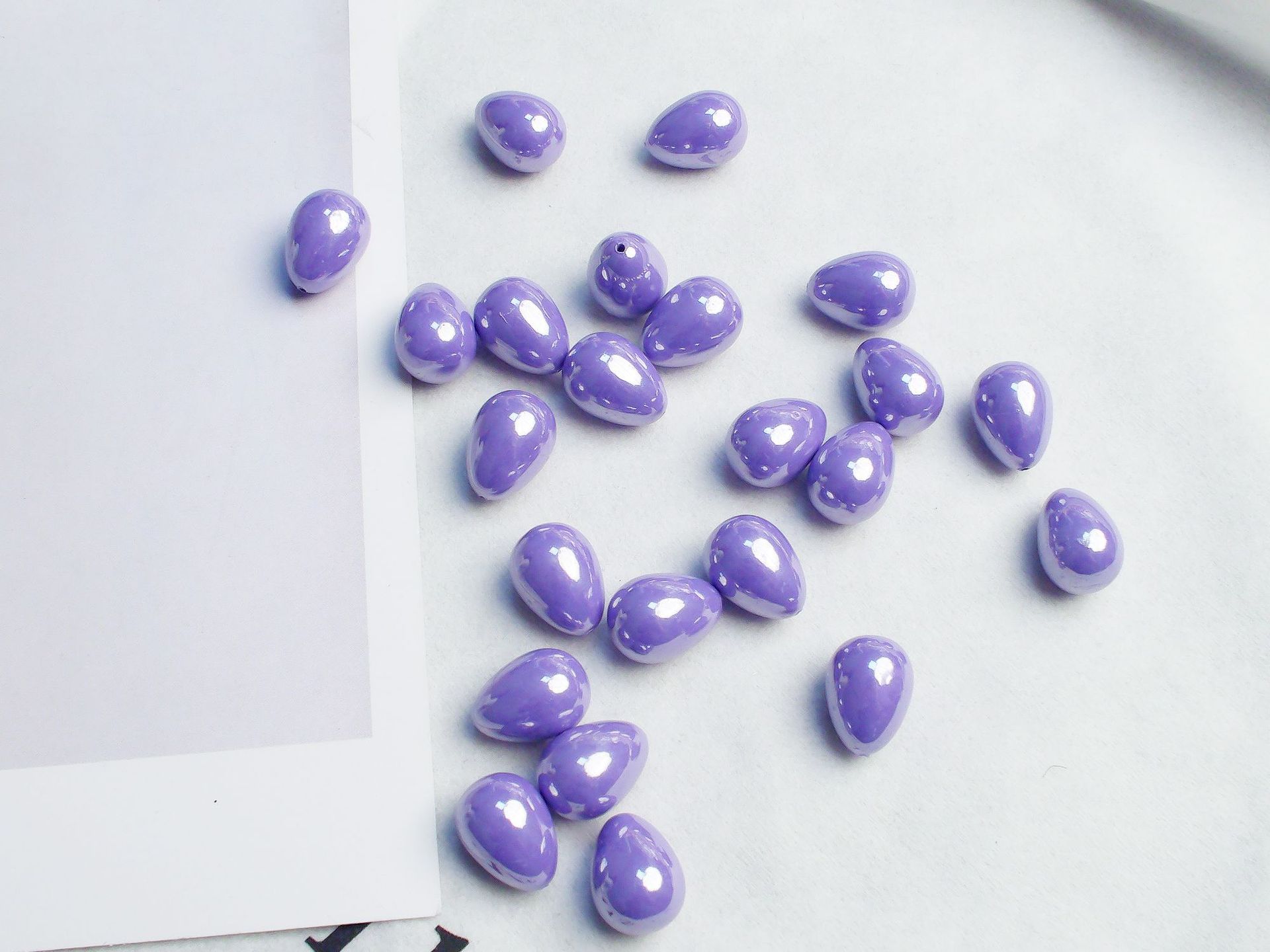 Purple water droplets