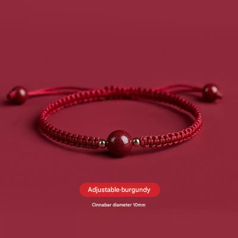 Zhu Sha hand rope [wine red]]