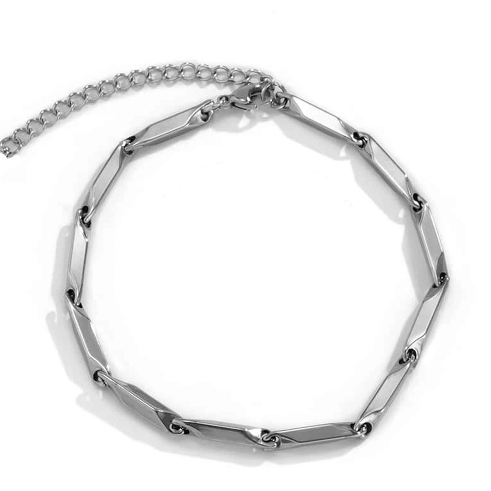 Steel color 3MM-with extender chain