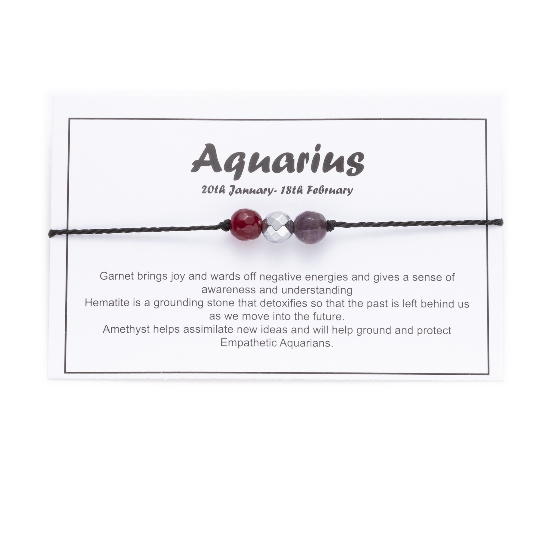 Aquarius (with card)