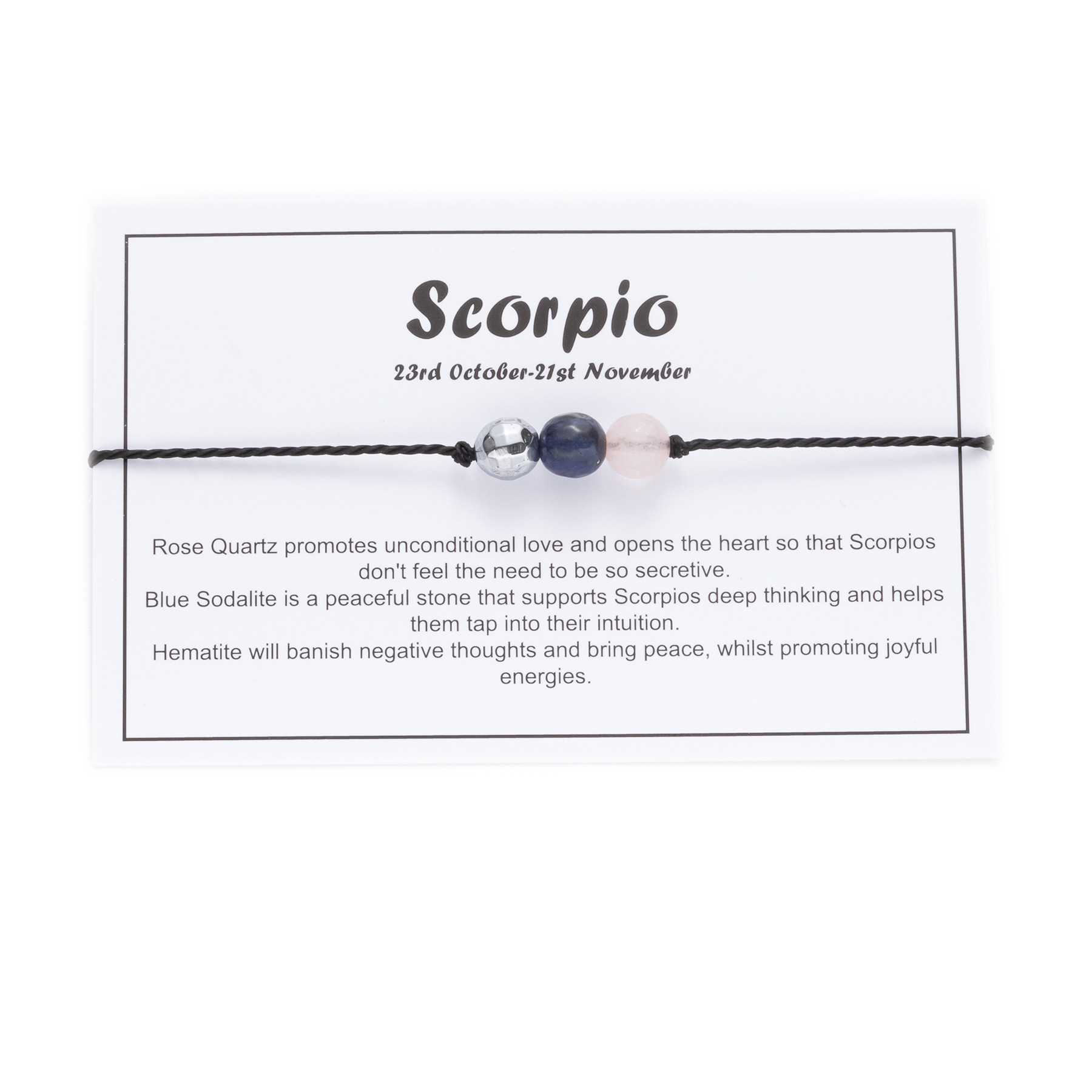 Scorpio (with card)