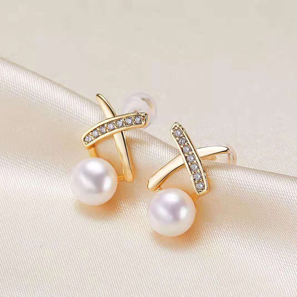 X-type gold accessories + White Pearl