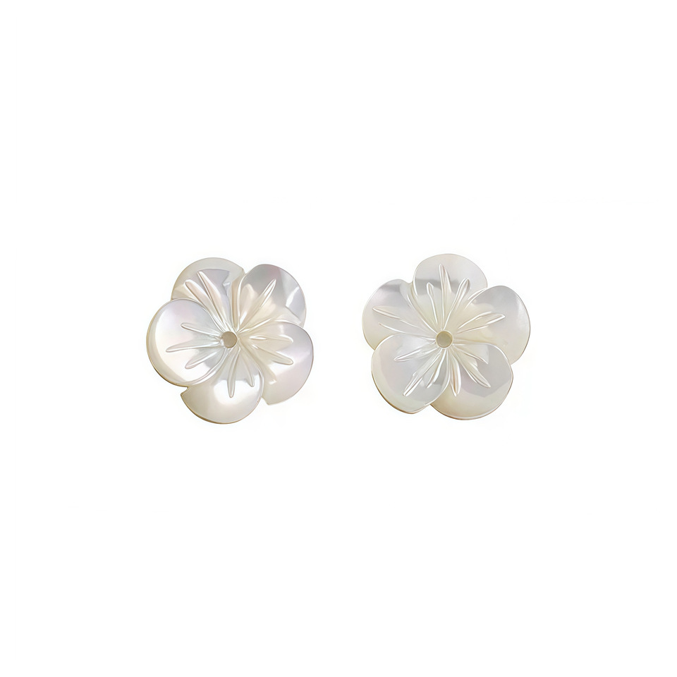Windmill flower white butterfly shell φ10