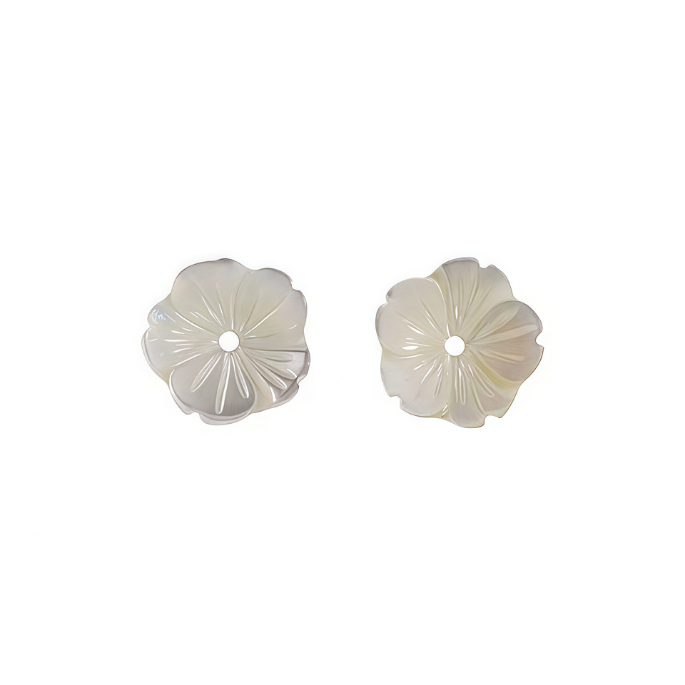 Bowl flower white butterfly shell φ12