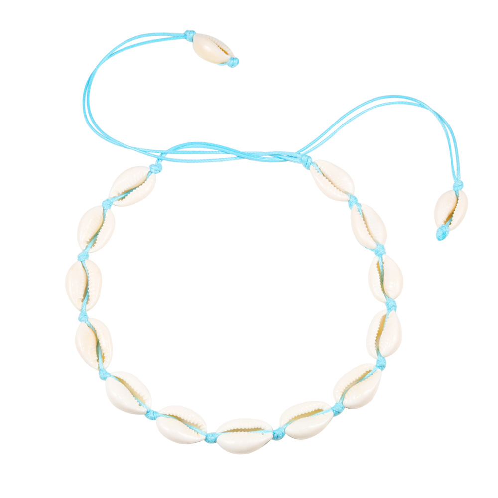 Shell Pendant-Blue Line