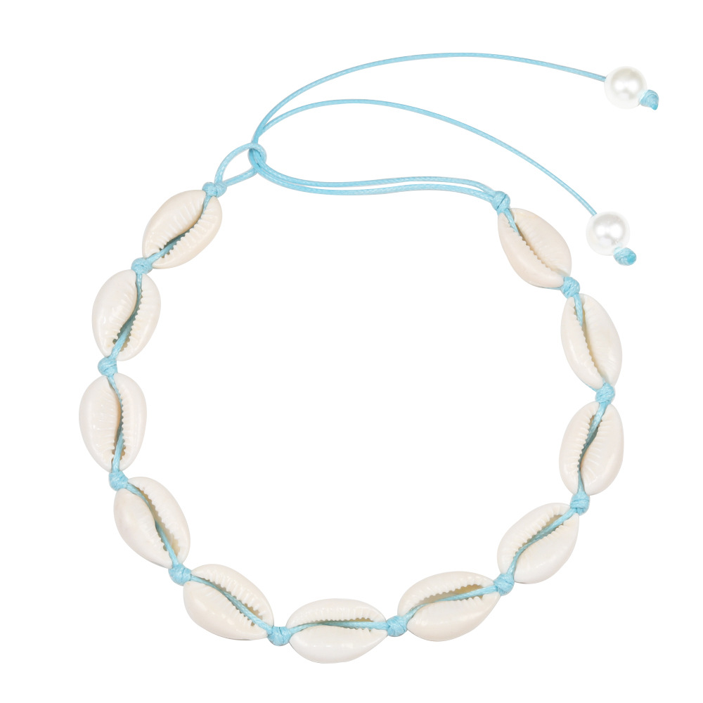 Pearl buckle-blue line