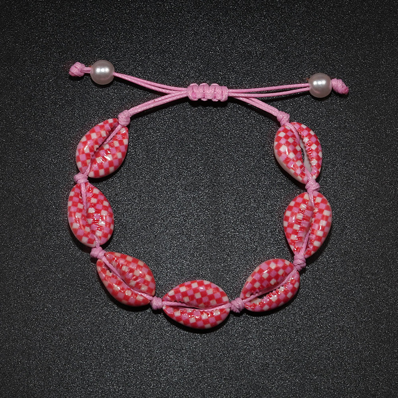 Plaid pink bracelet
